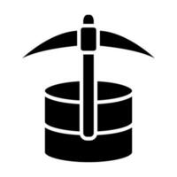 Daten Bergbau Symbol Design vektor
