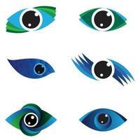 Augen Symbol einstellen Vektor Sammlung. aussehen und Vision Symbole.