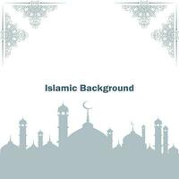 Arabisch islamisch minimalistisch Weiß Luxus Ornament Hintergrund Design. islamisch Muster elegant Hintergründe Design. Vektor Illustration.