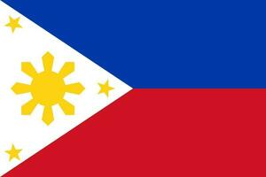 Philippinen Flagge, National Flagge von Philippinen, editierbar Vektor, Philippinen Flagge Bild vektor