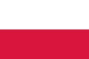 de nationell flagga av Polen, flagga av Polen, republik av polen flagga vektor ikon