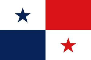 Flagge von Panama. Republik von Panama National Flagge. Panama Flagge Illustration vektor