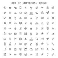 uppsättning av universell ikoner. lämplig för företag, utbildning, webb, teknologi, etc vektor