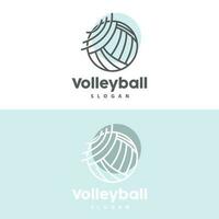 Volleyball Logo, Sport einfach Design, Welt Sport Turnier Vektor, Illustration Symbol Symbol vektor