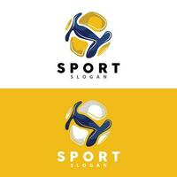 volleyboll logotyp, sport enkel design, värld sporter turnering vektor, illustration symbol ikon vektor