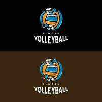 Volleyball Logo, Sport einfach Design, Welt Sport Turnier Vektor, Illustration Symbol Symbol vektor