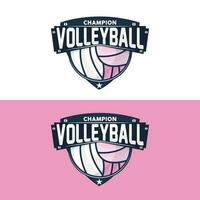 Volleyball Logo, Sport einfach Design, Welt Sport Turnier Vektor, Illustration Symbol Symbol vektor