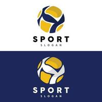 Volleyball Logo, Sport einfach Design, Welt Sport Turnier Vektor, Illustration Symbol Symbol vektor