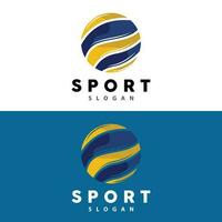 Volleyball Logo, Sport einfach Design, Welt Sport Turnier Vektor, Illustration Symbol Symbol vektor