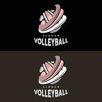 Volleyball Logo, Sport einfach Design, Welt Sport Turnier Vektor, Illustration Symbol Symbol vektor