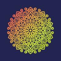 Färbung Mandala Design Vektor Illustration. ethnisch Ornament Dekoration Blumen- runden abstrakt Mandala Muster Vektor Illustration.