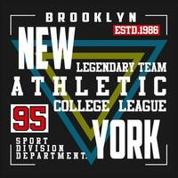 ny york brooklyn text ,logotyp, mall vektor design
