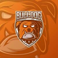 Bulldogge Logo Esport Vektor Design