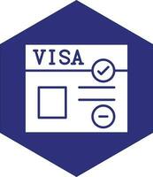 Visa-Vektor-Icon-Design vektor