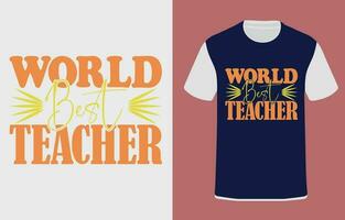 lärare typografi grafisk design, för t-shirt grafik, vektor illustration.