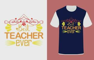 lärare typografi grafisk design, för t-shirt grafik, vektor illustration.