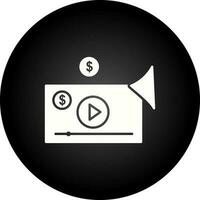 Video-Marketing-Vektorsymbol vektor