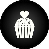 Cupcake-Vektor-Symbol vektor