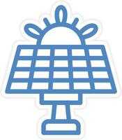 Solar- Energie Vektor Symbol Stil