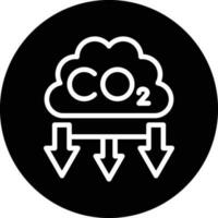 co2 Verschmutzung Vektor Symbol Design