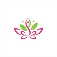 Yoga Wellness Logo Idee Vektor Stil