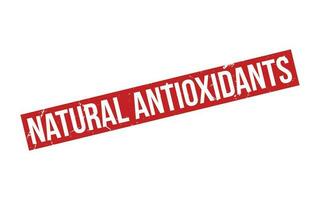 natürlich Antioxidantien Gummi Briefmarke Siegel Vektor