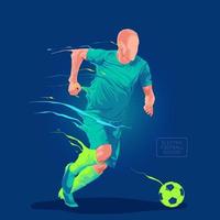 fotboll fotboll elektrisk körning vektor