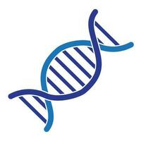 Blau DNA Blau Vektor Symbol