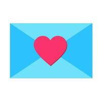 kärlek meddelande låda vektor illustration ikon