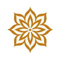 traditionell thailändisch Blume Ornament Design Symbol vektor