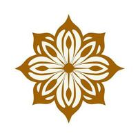 traditionell thailändisch Blume Ornament Design Symbol vektor