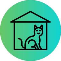 sällskapsdjur hus vektor ikon design
