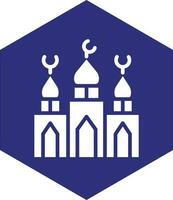 Moschee-Vektor-Icon-Design vektor