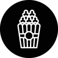 Popcorn-Vektor-Icon-Design vektor