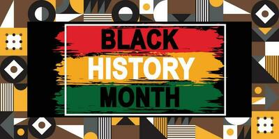 svart historia månad är ett årlig efterlevnad ursprung i de förenad stater vektor
