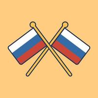 Russland Flagge Symbol vektor