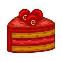 Cranberry Kuchen im Vektor Illustration