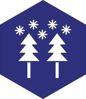 Schnee Wald Vektor Symbol Design