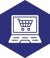 Online-Shopping-Vektor-Icon-Design vektor