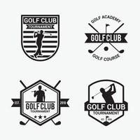 golf club logo emblem vektor design mallar set