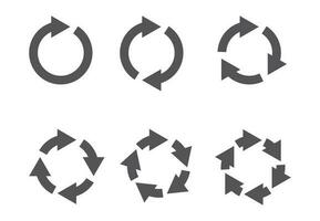 Pfeil neu laden Kreis Symbol Vektor Illustration Grafik auf Hintergrund