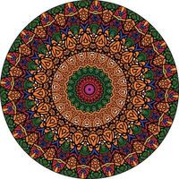 ethnisch hell Mandala Stil Blumen Muster. ungewöhnlich Blume Form. orientalisch. Anti-Stress Therapie Muster. weben Design Elemente vektor