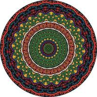 ethnisch hell Mandala Stil Blumen Muster. ungewöhnlich Blume Form. orientalisch. Anti-Stress Therapie Muster. weben Design Elemente vektor
