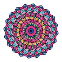abstrakte bunte Mandala-Hintergrund. Anti-Stress-Therapiemuster vektor