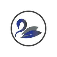 Schwan Logo und Symbol Bilder Illustration Design vektor