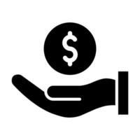 Geld-Icon-Design geben vektor