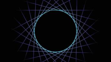 schwarz Hintergrund mit glühend Linien vektor
