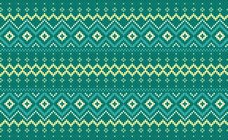 geometrisch ethnisch Muster, Vektor Stickerei Muster Hintergrund, Pixel traditionell Dreieck Stil