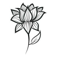 Hand gezeichnet Blumen- Gekritzel Hintergrund. eben Design abstrakt Blätter Design zum Gruß Karte Einladung vektor