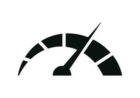 Tachometer Symbol isoliert auf Weiß Hintergrund vektor